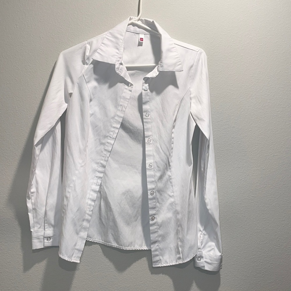 White button down